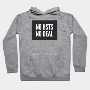 Secure Coding No HSTS no Deal Black Background Hoodie